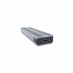 Кутия VCom CU850N, за M.2 SSD, външна, USB Type-C, сива