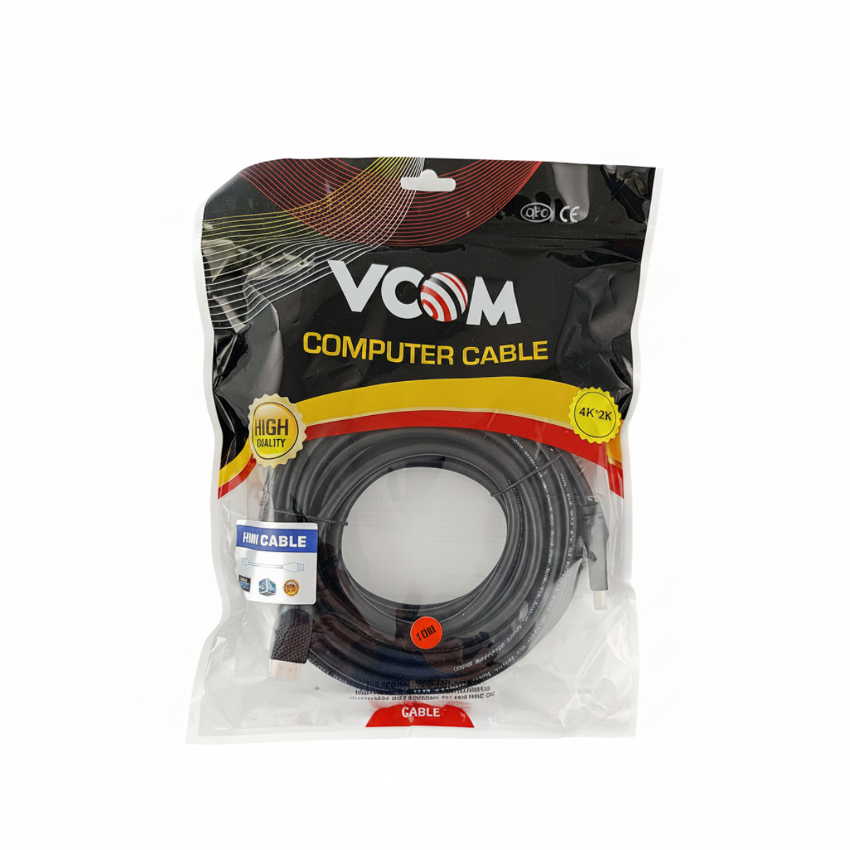 VCom Кабел HDMI v2.0 M / M 10m Ultra HD 4k2k/60p Gold - CG517 - 10m