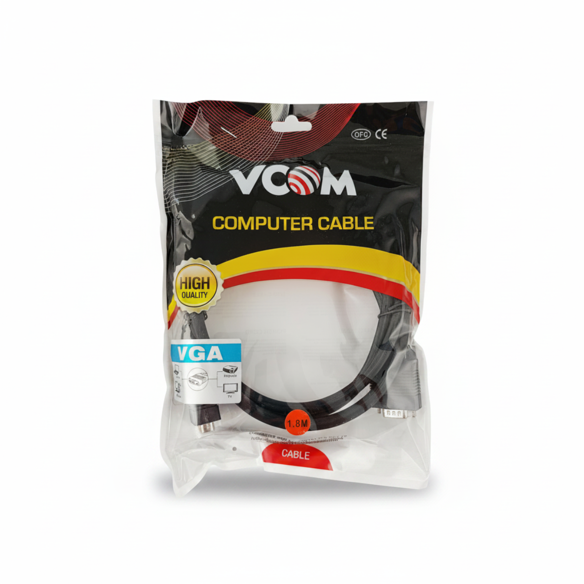VCom Кабел за монитор VGA HD15 M / M - CG341D-1.8m