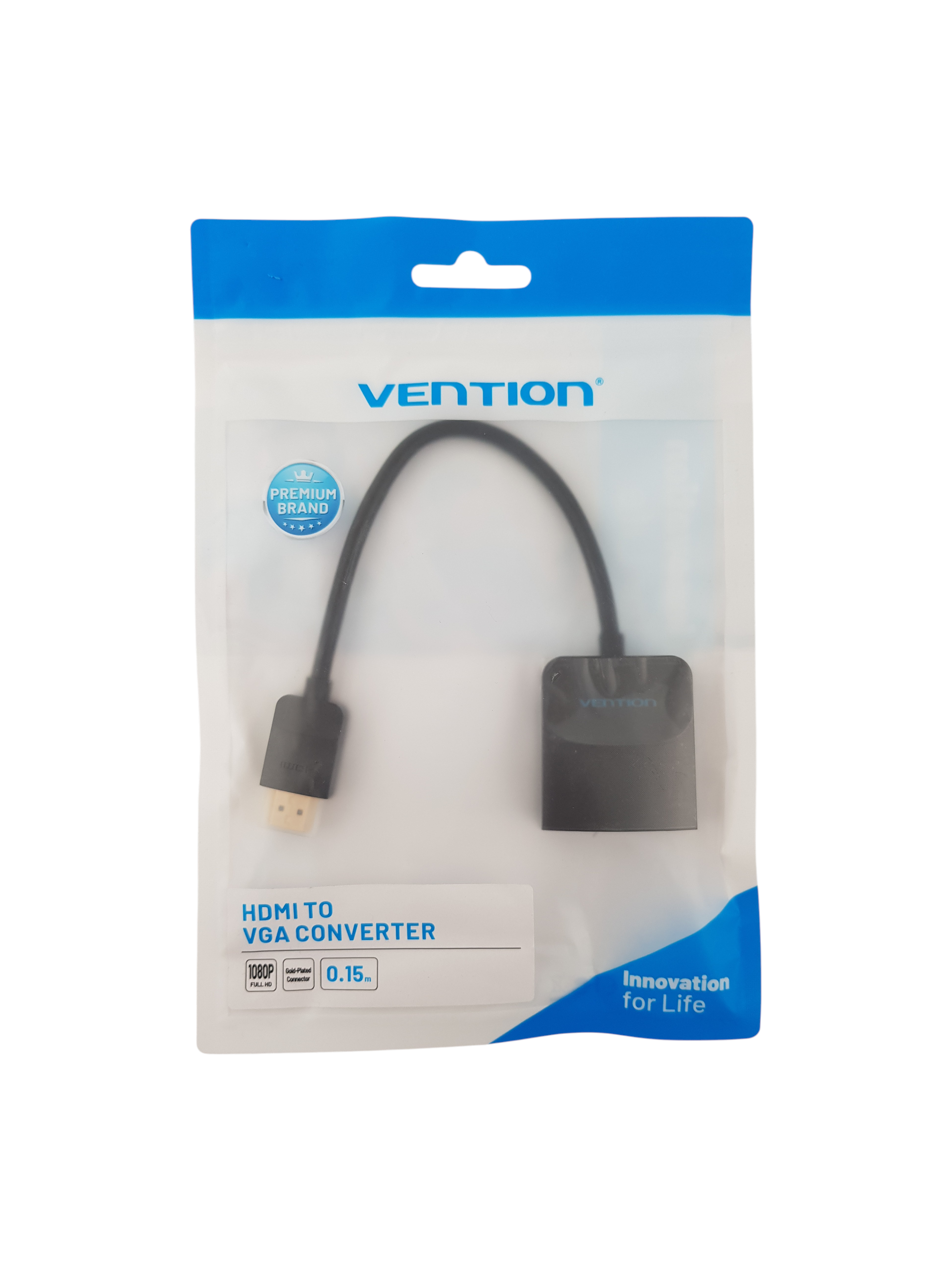 Адаптер Vention HDMI M/VGA F, Черен, 0.15м | VENTION-42154