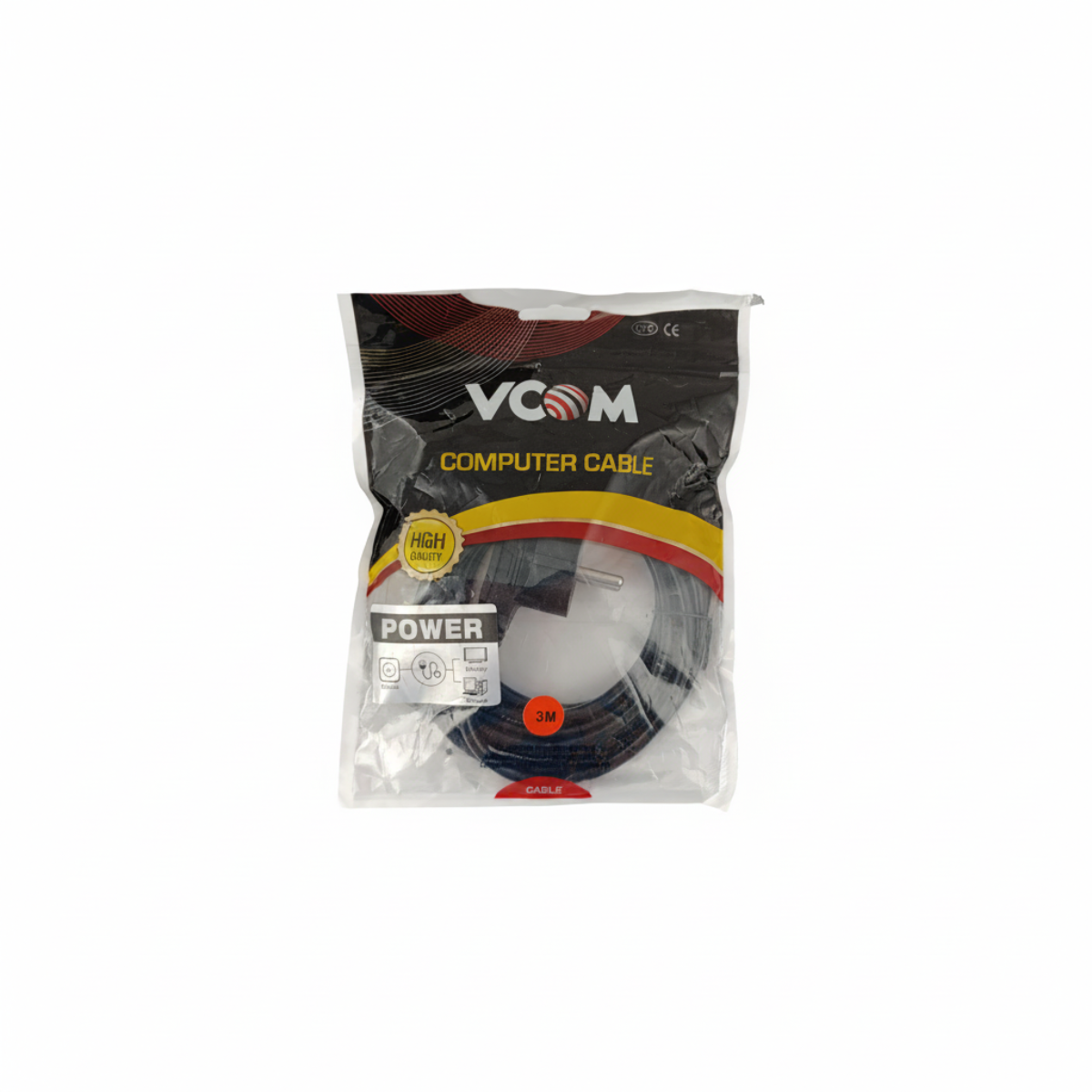 Захранващ кабел VCOM Шуко - CE021-3m