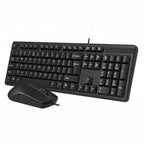Комплект жична клавиатура и мишка A4Tech Fstyler KK-3330, USB, Черни