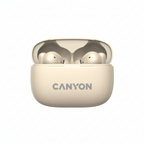 Безжични слушалки Canyon OnGo 10 ANC TWS-10, Bluetooth, с микрофон и шумопотискане, бежови