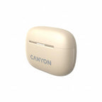 Безжични слушалки Canyon OnGo 10 ANC TWS-10, Bluetooth, с микрофон и шумопотискане, бежови