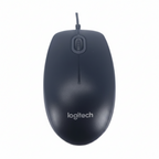 Жична мишка Logitech B100, Черна