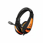 Геймърски слушалки с микрофон Canyon Star Raider GH-1A CND-SGHS1A, 3.5 мм жак, черни/оранжеви
