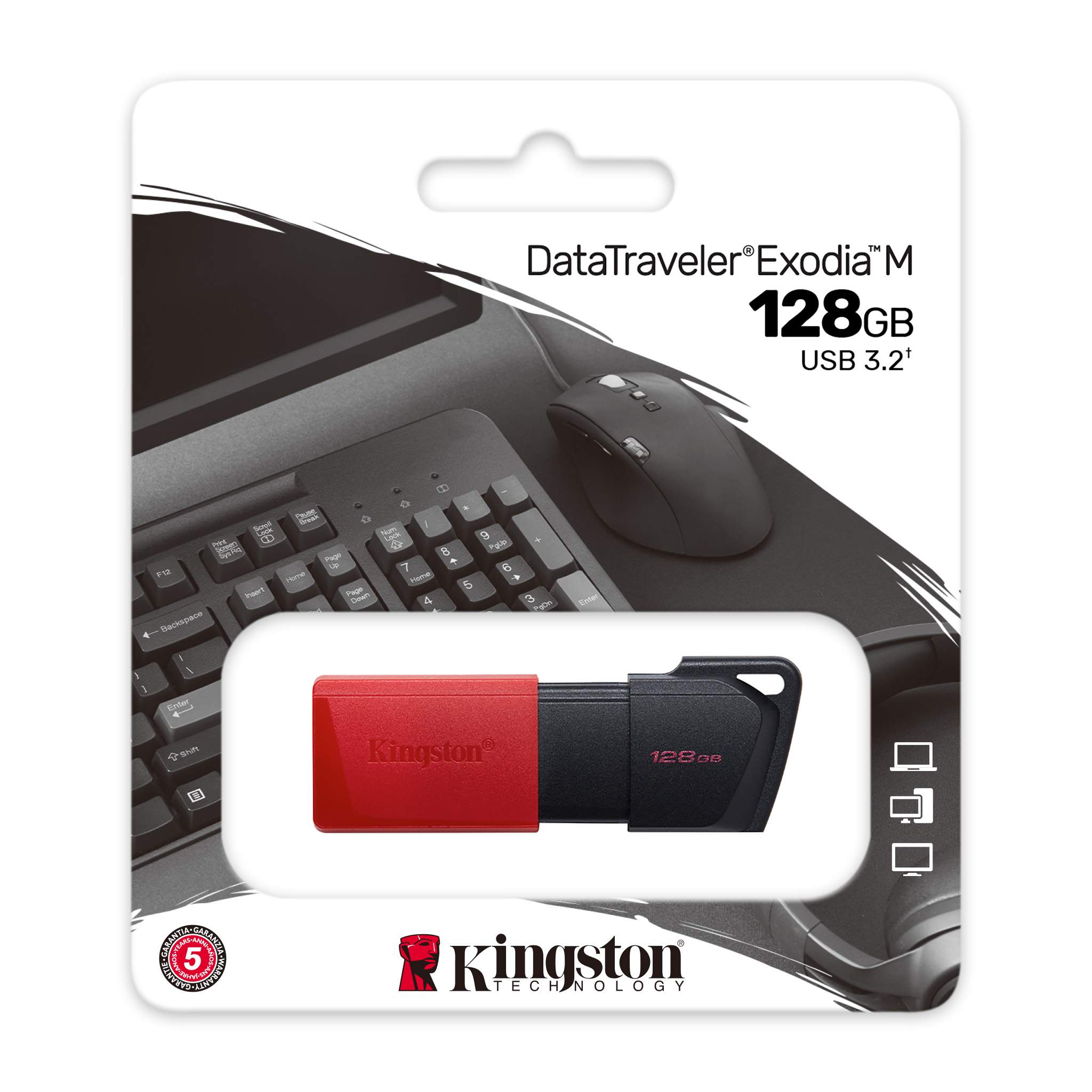 USB KINGSTON DataTraveler Exodia M, 128GB, USB 3.2