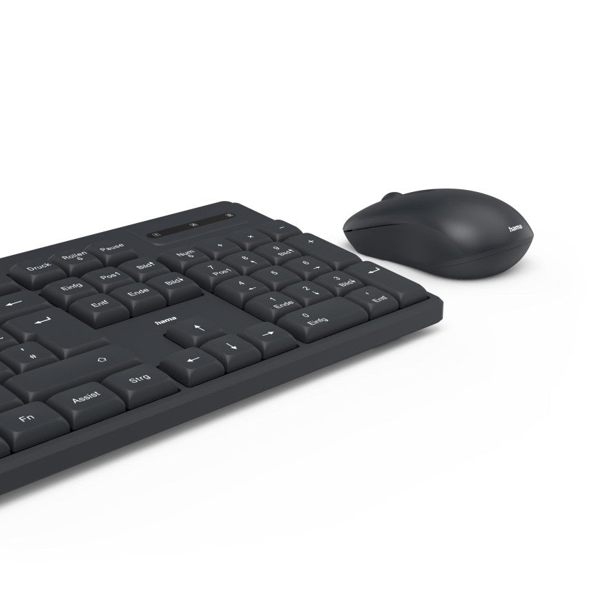HAMA WKM-100 KBD+Mouse Black Wireless