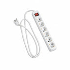 Разклонител HAMA 30384 ,6гнезда, 1.4м,бял