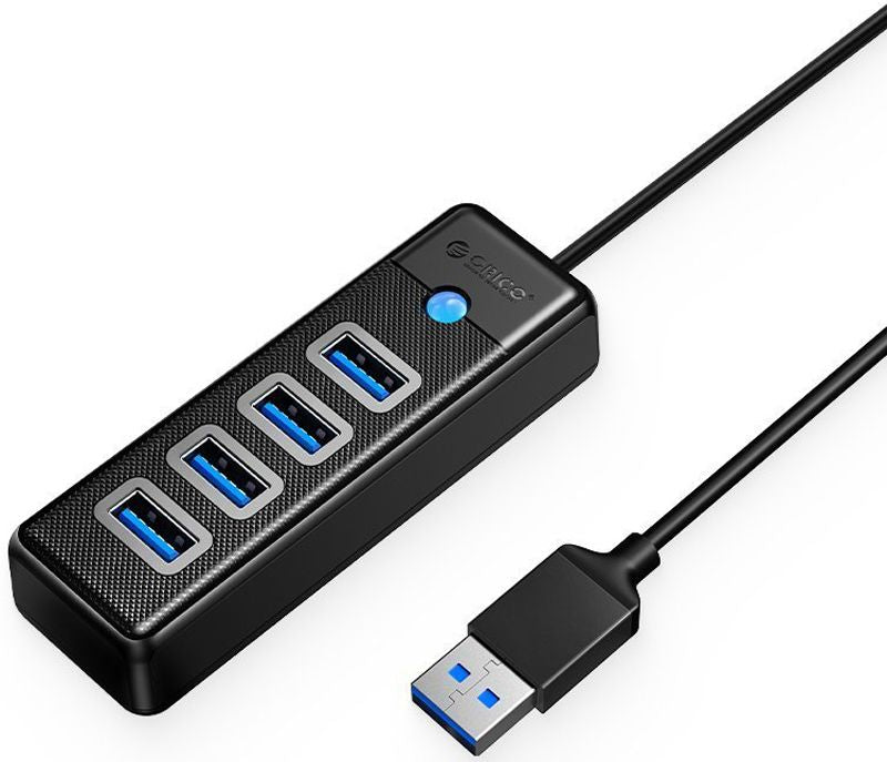 USB Хъб Orico PW4U-U3-015-BK (4-портов USB 3.0 хъб)